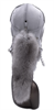 Шапка-ушанка «Авиатор» натуральная, кожа, овчина, мех лисы (белая) - фото 7177