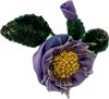 Брошь "Шелковый цветок" Сиреневый - фото 7272