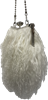 Сумка из меха ламы "Снежная Лама", цвет молочно-ванильный - фото 7352