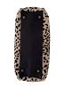 Сумка саквояж из натуральной кожи теленка с леопардовым принтом и вышивкой бисером - фото 7371
