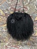 Сумка из натурального меха ламы "Маленькая черная сумочка" , черный цвет - фото 7387