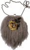 Сумка из натурального меха ламы "Элегия" , бежево-серый цвет - фото 7400