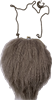 Сумка из натурального меха ламы "Элегия" , бежево-серый цвет - фото 7401