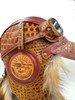 Шапка-ушанка «Авиатор» натуральная, кожа, мех лисы - фото 8331