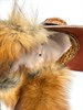 Шапка-ушанка «Авиатор» натуральная, кожа, мех лисы - фото 8332