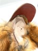 Шапка-ушанка «Авиатор» натуральная, кожа, мех лисы - фото 8333